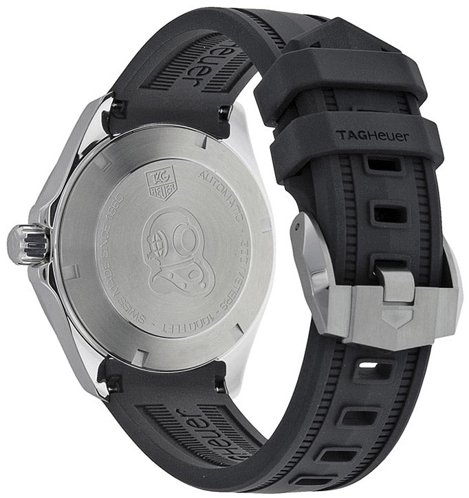 Tag Heuer Aquaracer Caliber 5 White Dial Black Rubber Strap Watch For Men Way2111 Ft8021 -korean beauty