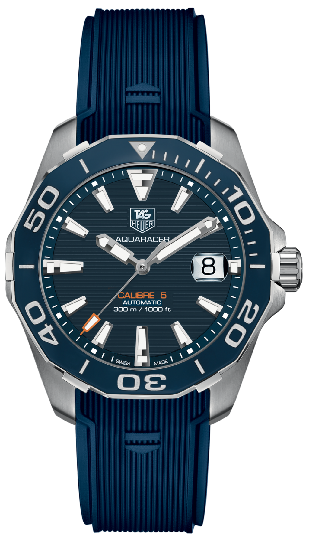 Tag Heuer Aquaracer Blue Dial Watch For Men Way211c Ft6155 -korean beauty