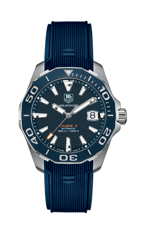 Tag Heuer Aquaracer Blue Dial Watch For Men Way211c Ft6155 -korean beauty