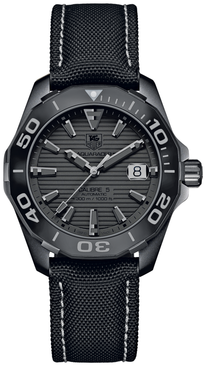 Tag Heuer Aquaracer Black Dial Watch For Men Way218b Fc6364 -korean beauty