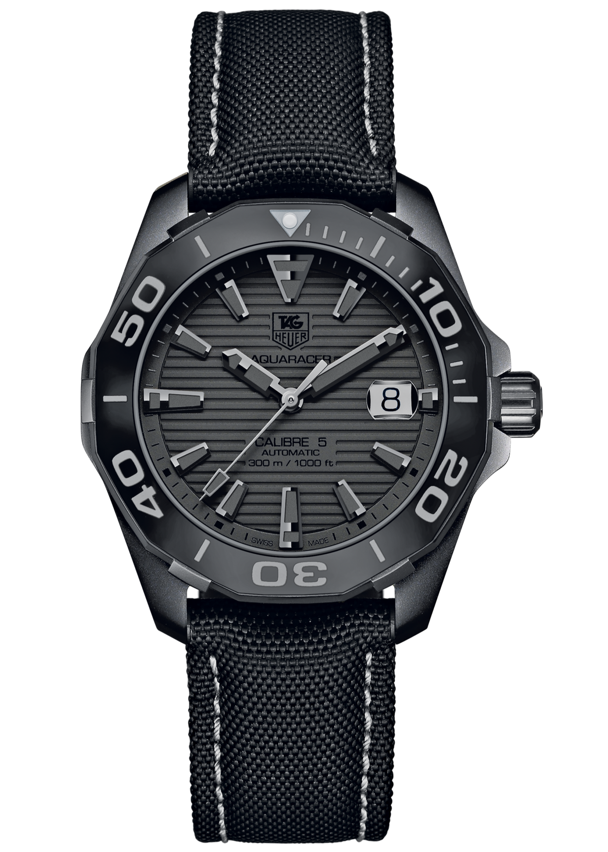 Tag Heuer Aquaracer Black Dial Watch For Men Way218b Fc6364 -korean beauty