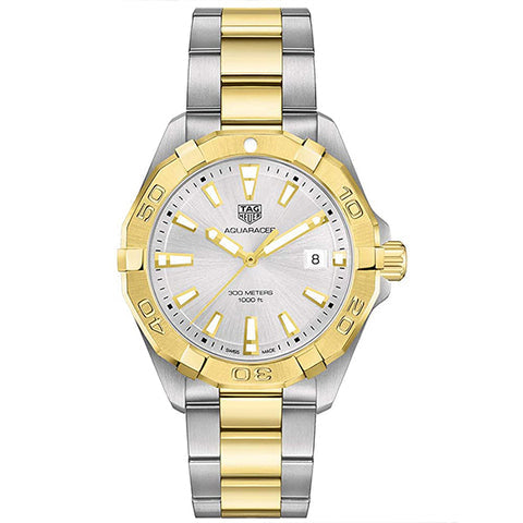 Tag Heuer Aquaracer Silver Dial Two Tone Steel Strap Watch For Women Wbd1120 Bb0930 -korean beauty