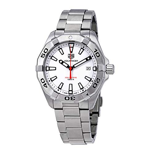 Tag Heuer Aquaracer Automatic White Dial Silver Steel Strap Watch For Men Wbd2111 Ba0928 -korean beauty