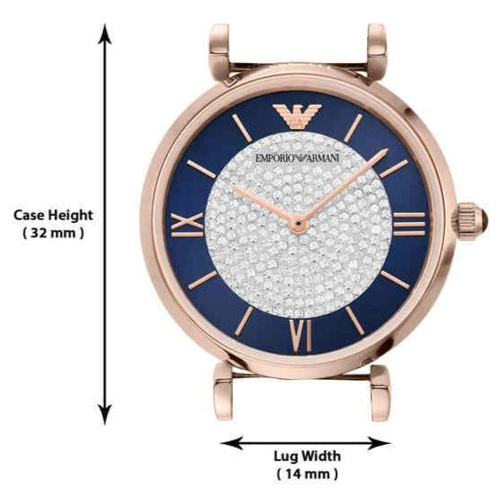 Emporio Armani Gianni T Bar Quartz Crystals Black Dial Gold Steel Strap Watch For Women Ar11423 -korean beauty