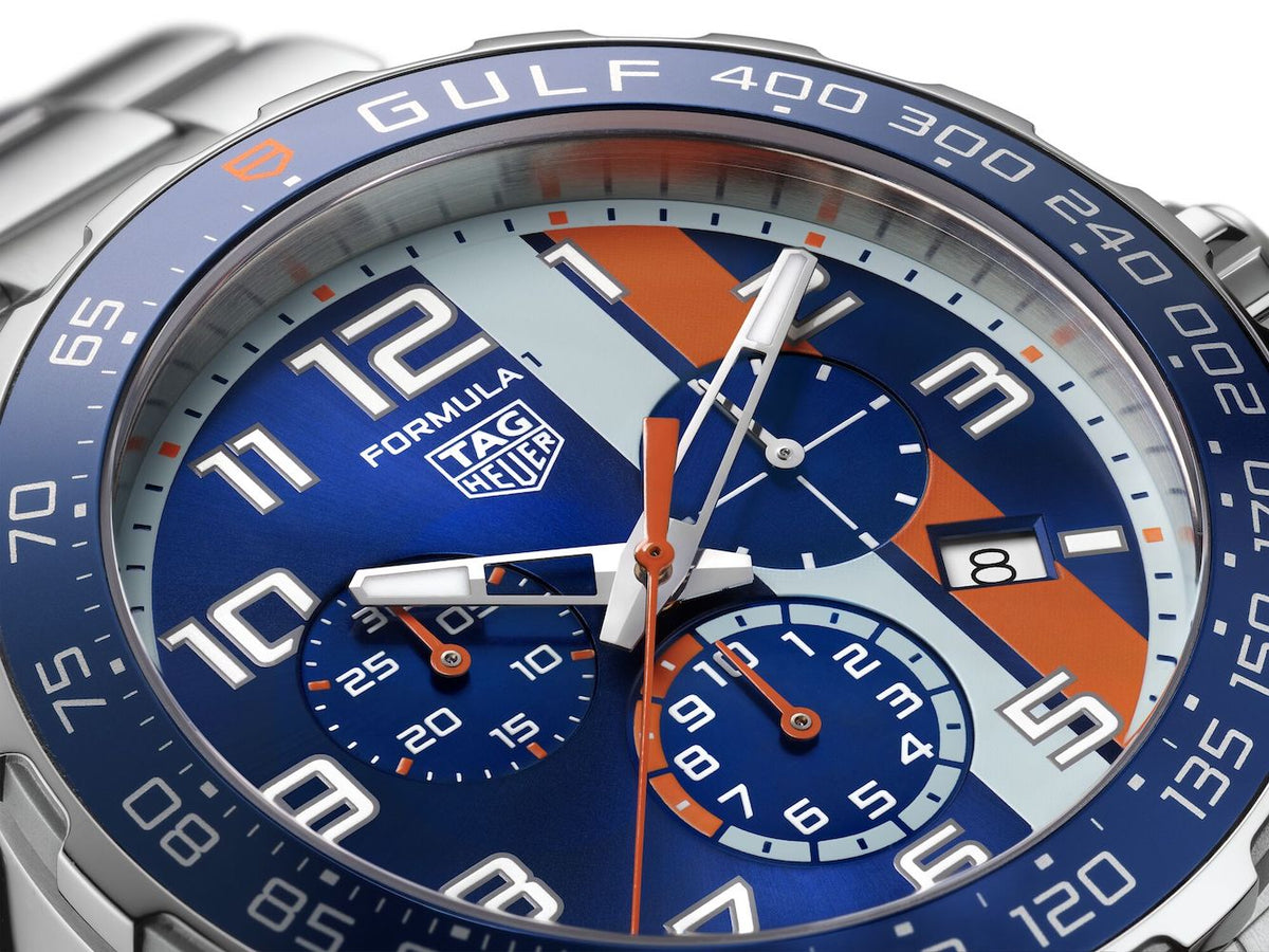 Tag Heuer Watch Formula 1 Chronograph Gulf Caz101at Ba0842 -korean beauty