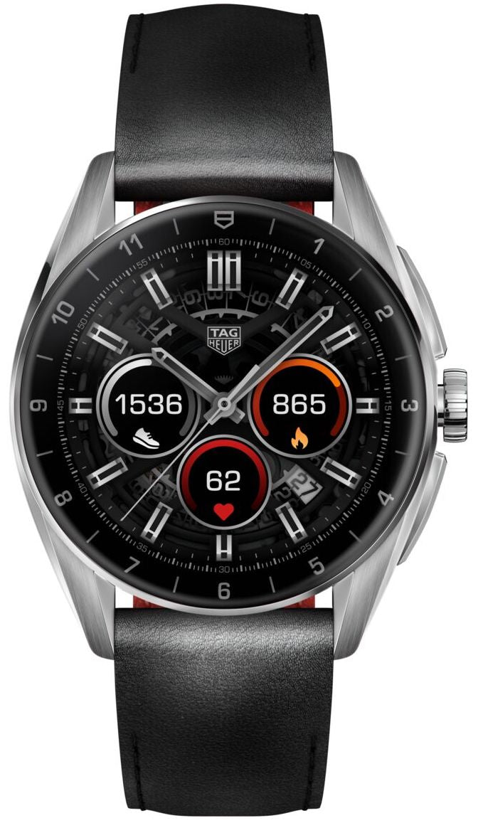 Tag Heuer Watch Connected Calibre E4 42 Black Leather Sbr8010 Bc6608 -korean beauty