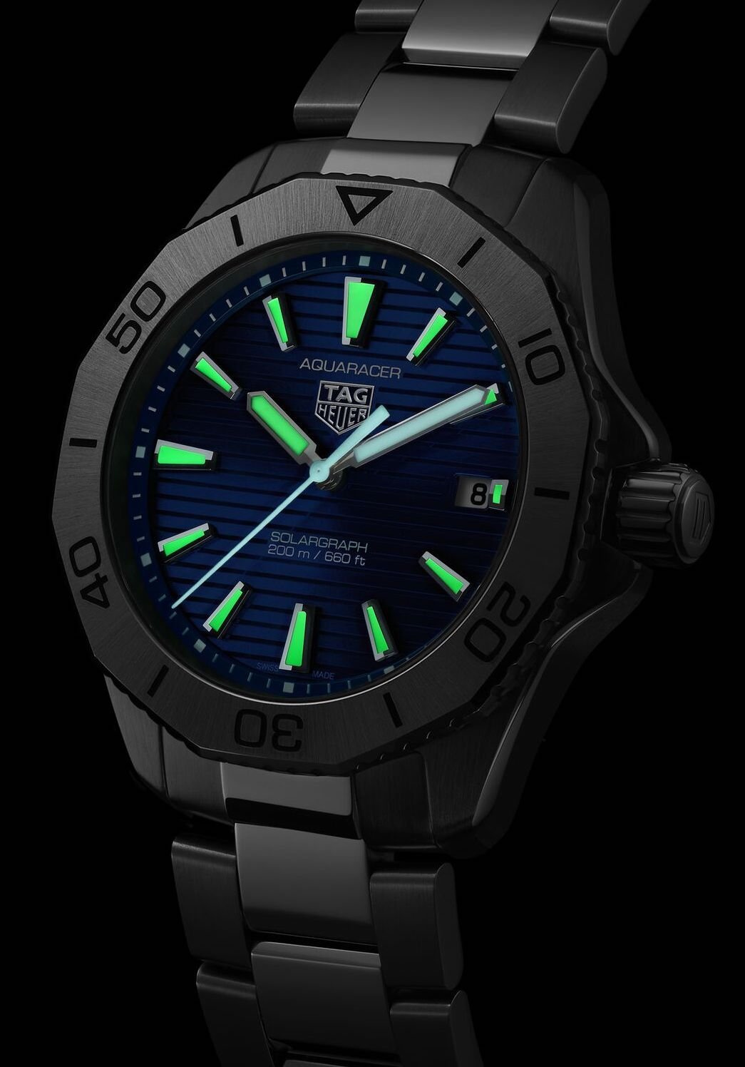 Tag Heuer Watch Aquaracer Professional 200 Solargraph Blue Wbp1113 Ba0000 -korean beauty