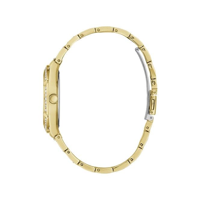 Guess Watches Afterglow Ladies Sport Gold Stainless Steel Watch Gw0312l2 -korean beauty
