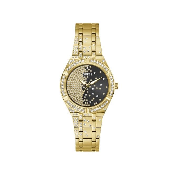 Guess Watches Afterglow Ladies Sport Gold Stainless Steel Watch Gw0312l2 -korean beauty