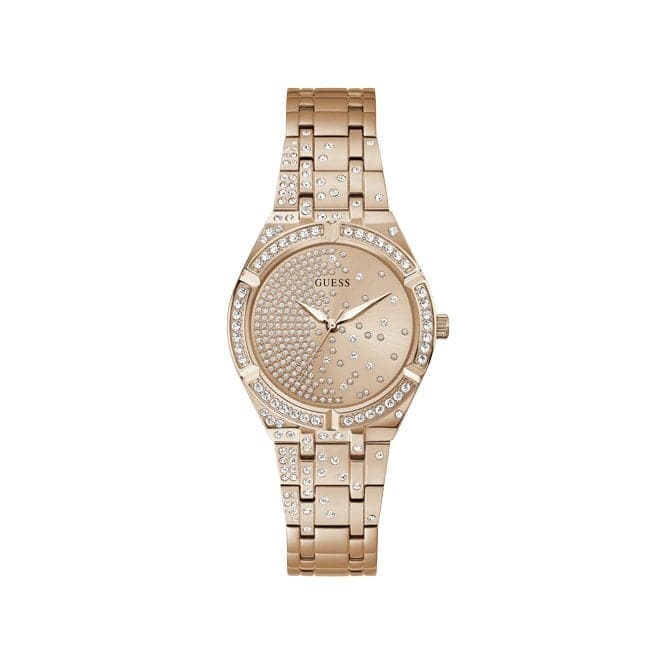 Guess Watches Afterglow Ladies Sport Rose Gold Stainless Steel Watch Gw0312l3 -korean beauty