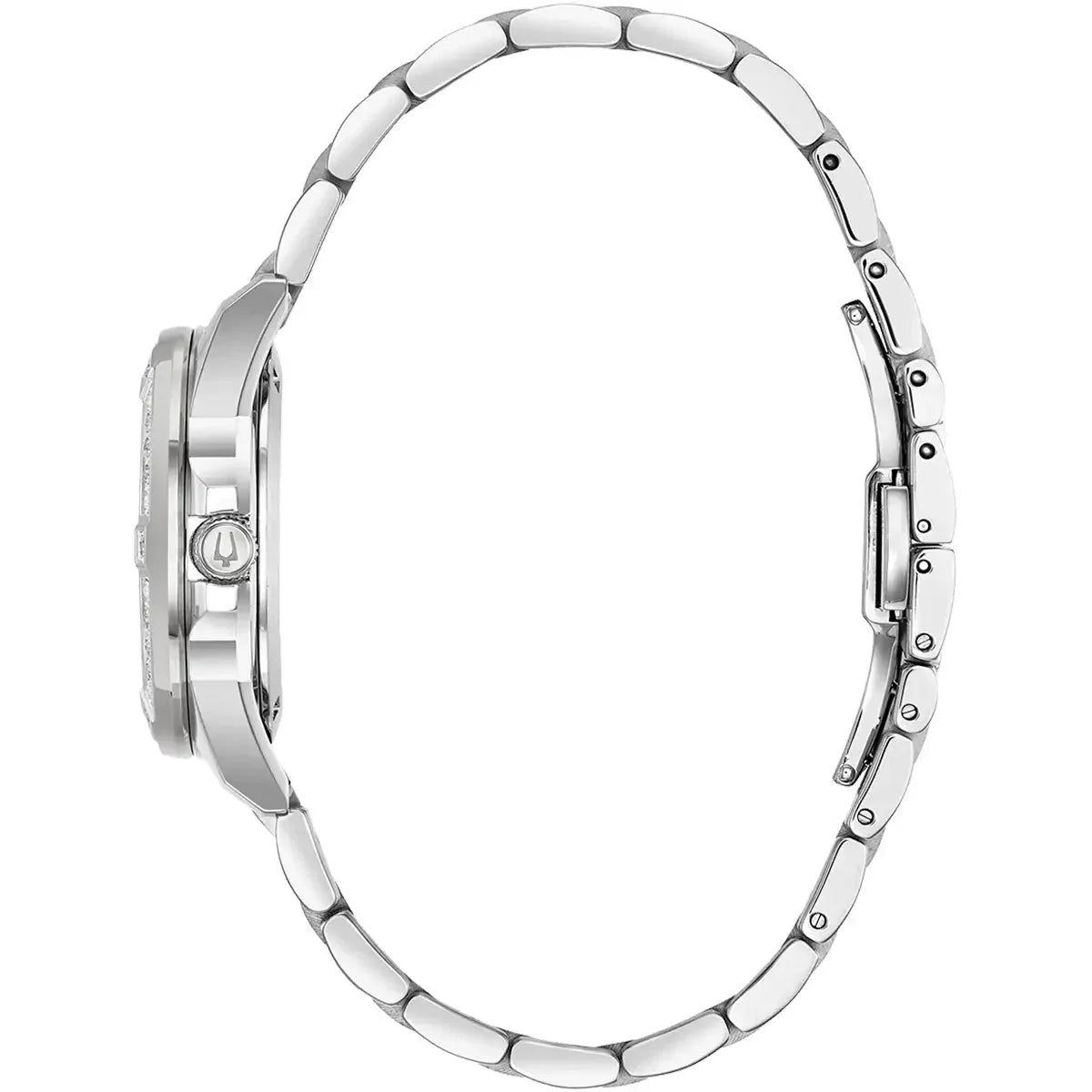 Bulova Marine Star Ladies Silver Watch 96r232 -korean beauty