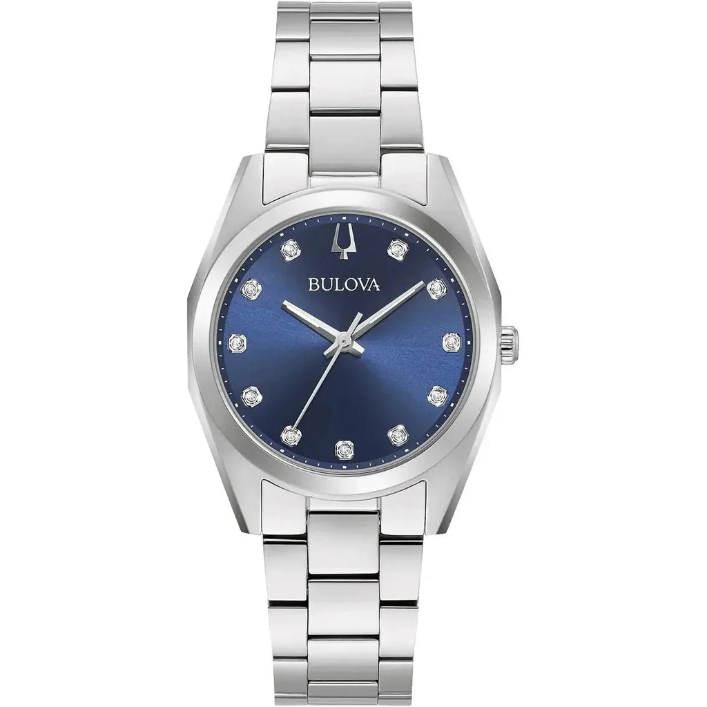 Bulova Surveyor Ladies Blue Watch 96p229 -korean beauty