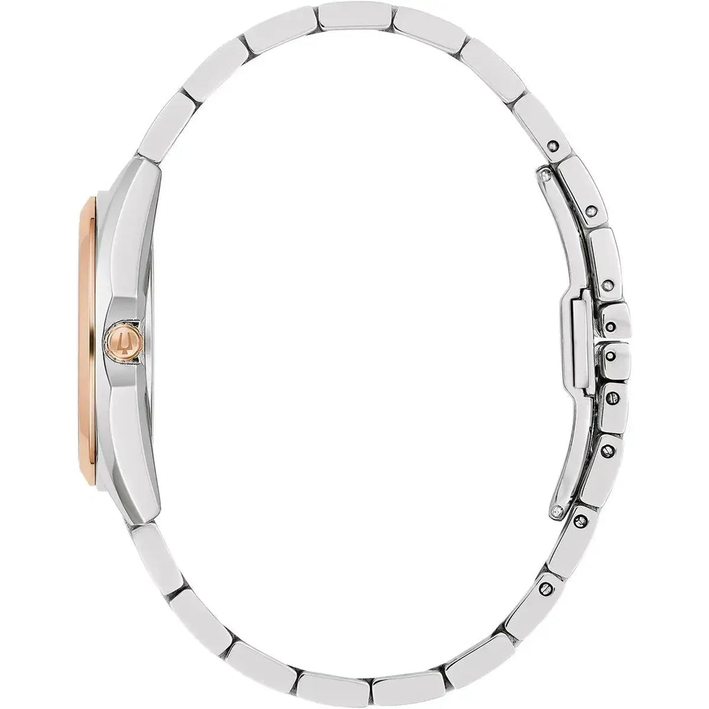 Bulova Surveyor Ladies Mother Of Pearl Watch 98p207 -korean beauty