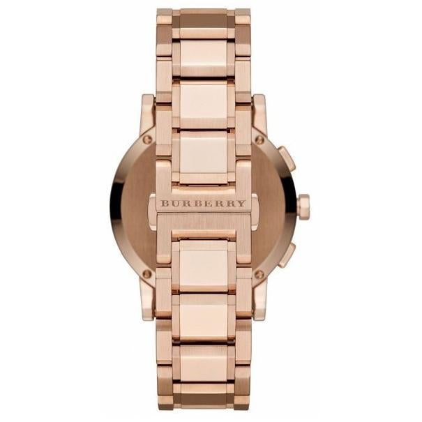 Ladies Swiss Rose Gold Tone Stainless Steel Burberry Watch Bu9204 -korean beauty