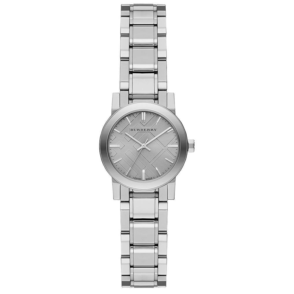 Ladies The City Silver Dial Stainless Steel Burberry Watch Bu9229 -korean beauty
