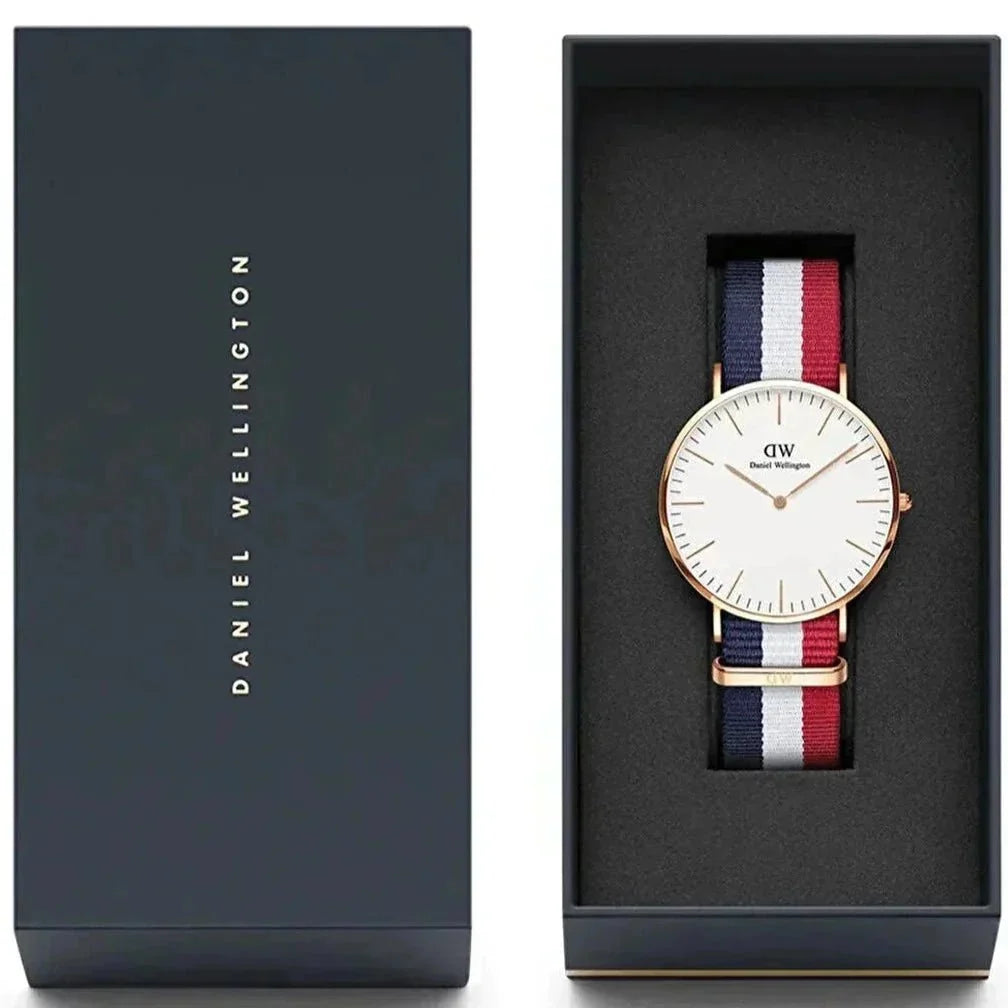 Daniel Wellington Classic Cambridge Mens White Watch Dw00600003 -korean beauty