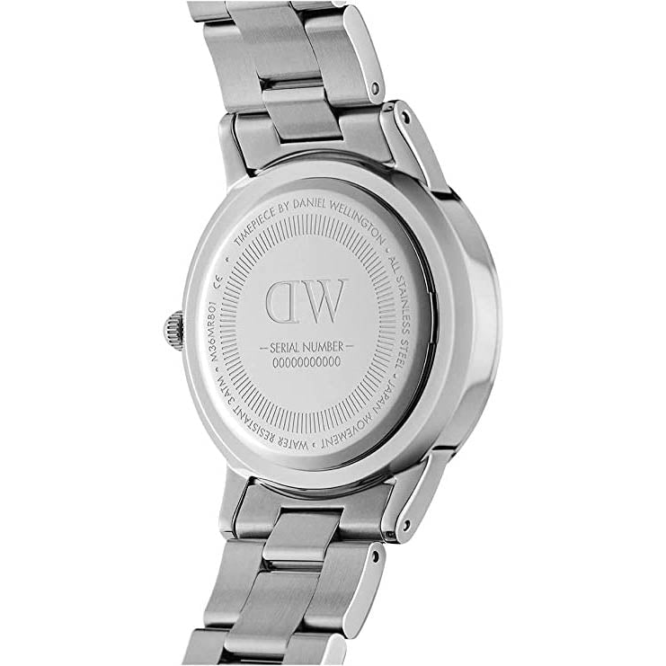 Daniel Wellington Iconic Link Arctic Ladies Silver Watch Dw00100457 -korean beauty