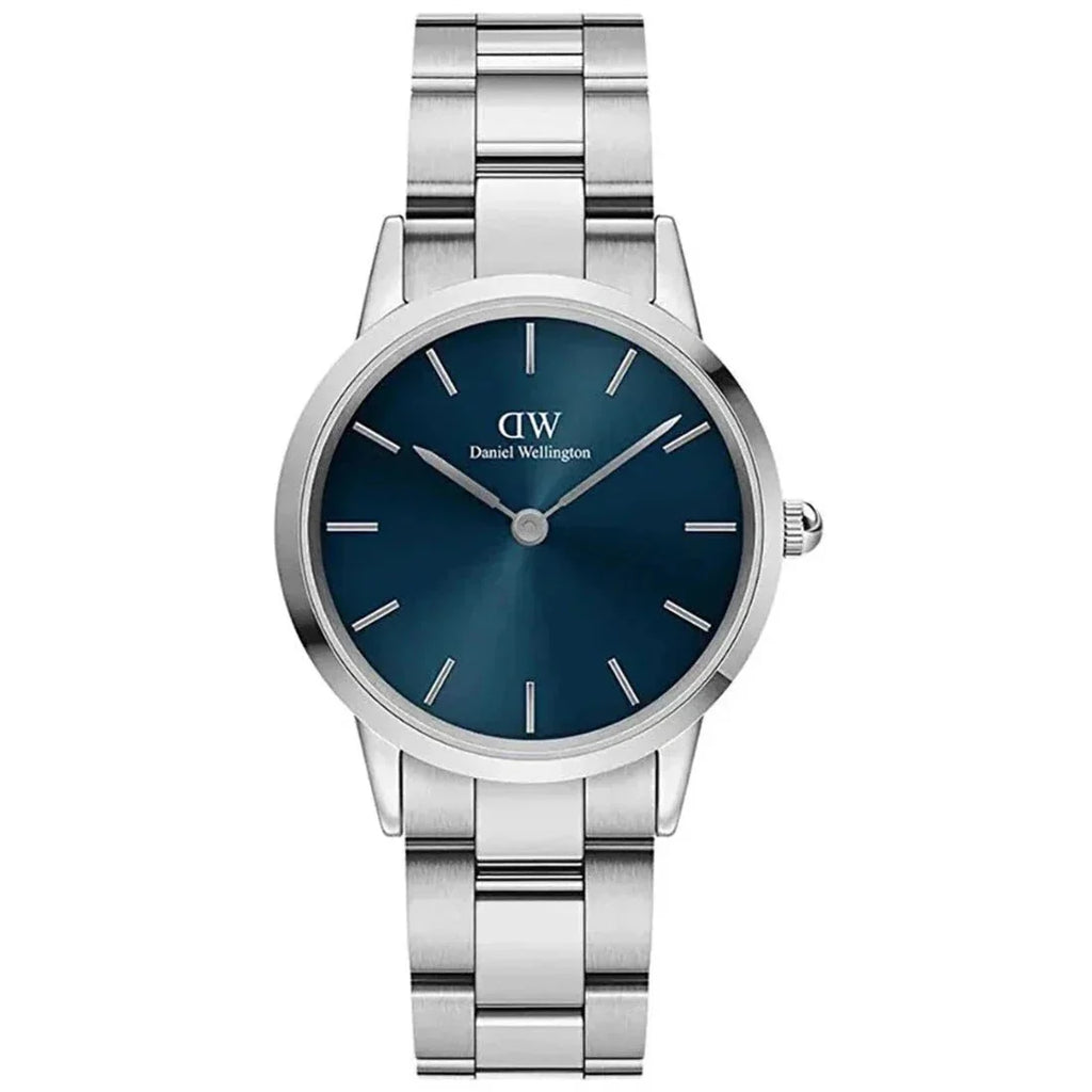 Daniel Wellington Iconic Link Arctic Ladies Silver Watch Dw00600459 -korean beauty