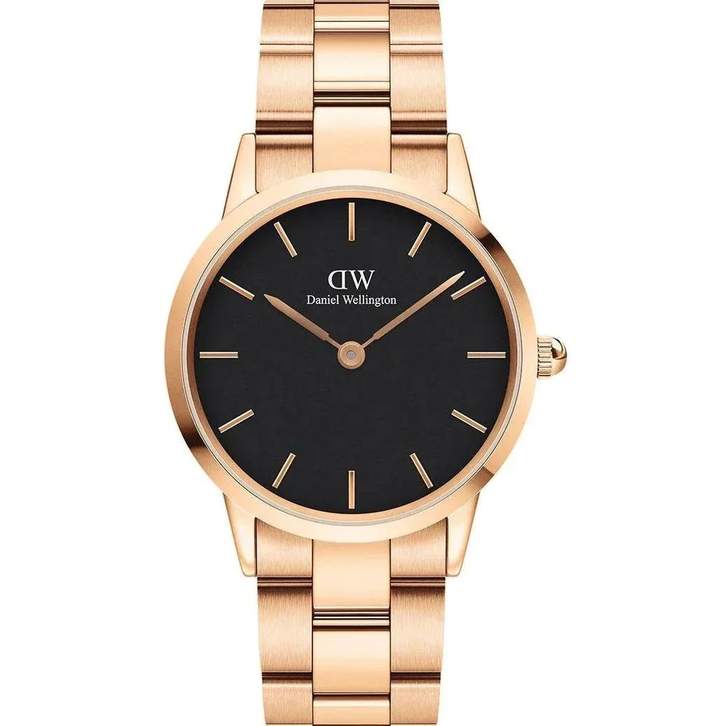 Daniel Wellington Iconic Link Ladies Rose Gold Watch Dw00600210 -korean beauty