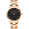 Daniel Wellington Iconic Link Ladies Rose Gold Watch Dw00600210 -korean beauty