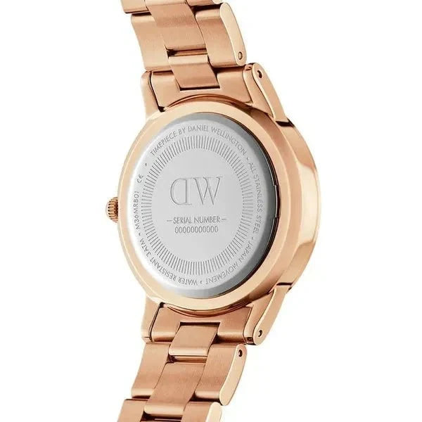Daniel Wellington Iconic Link Ladies Rose Gold Watch Dw00600210 -korean beauty