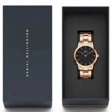 Daniel Wellington Iconic Link Ladies Rose Gold Watch Dw00600210 -korean beauty