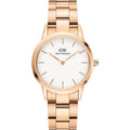 Daniel Wellington Iconic Link Ladies Rose Gold Watch Dw00600211 -korean beauty