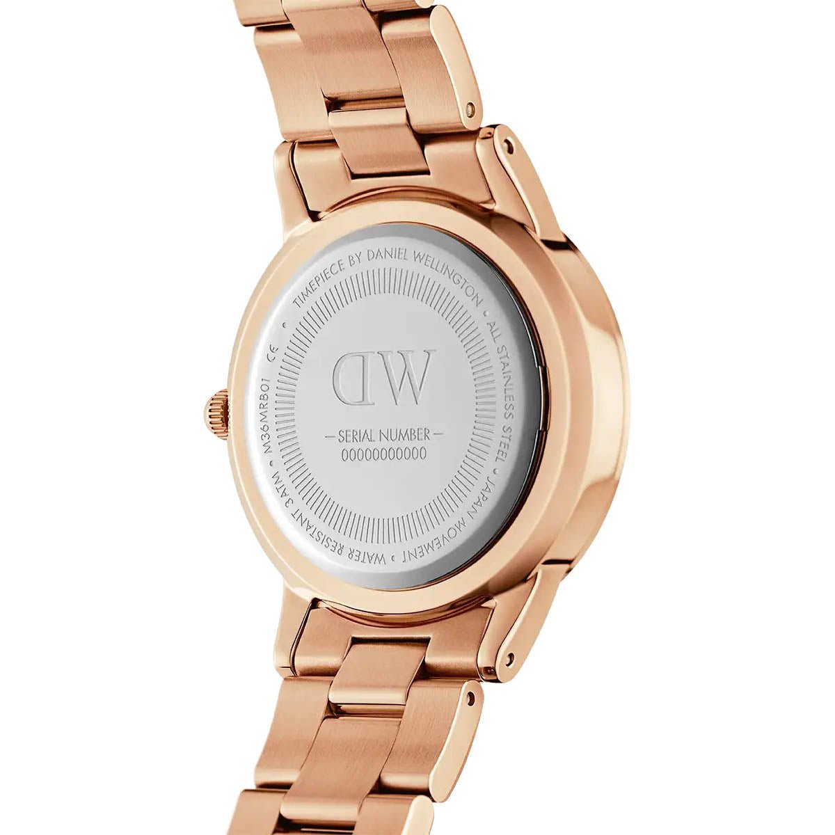 Daniel Wellington Iconic Link Ladies Rose Gold Watch Dw00600211 -korean beauty