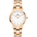 Daniel Wellington Iconic Link Ladies Rose Gold Watch Dw00600213 -korean beauty