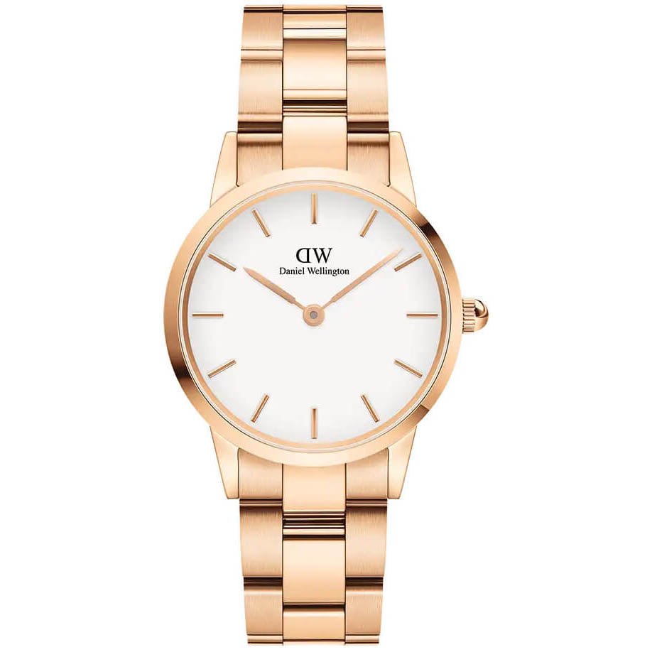 Daniel Wellington Iconic Link Ladies Rose Gold Watch Dw00600213 -korean beauty