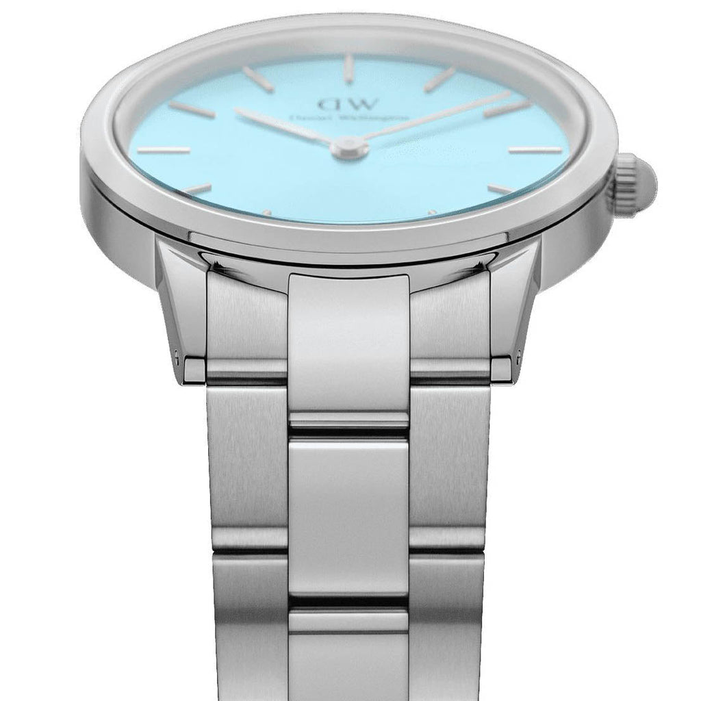 Daniel Wellington Iconic Link Ladies Silver Watch Dw00100540 -korean beauty