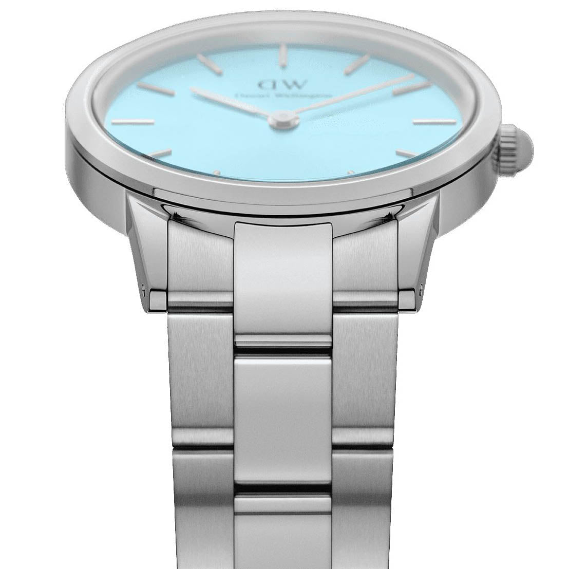 Daniel Wellington Iconic Link Ladies Silver Watch Dw00100540 -korean beauty