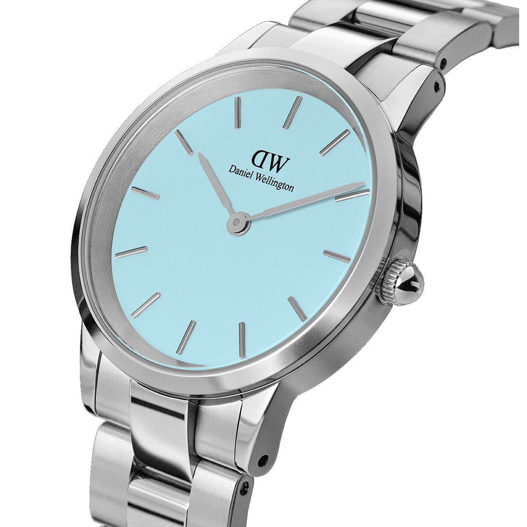 Daniel Wellington Iconic Link Ladies Silver Watch Dw00100540 -korean beauty