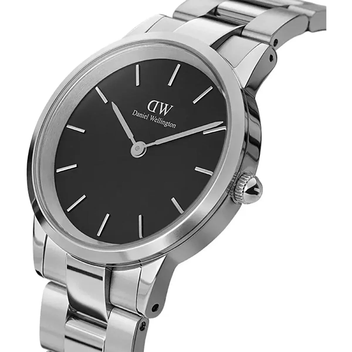 Daniel Wellington Iconic Link Ladies Silver Watch Dw00600204 -korean beauty