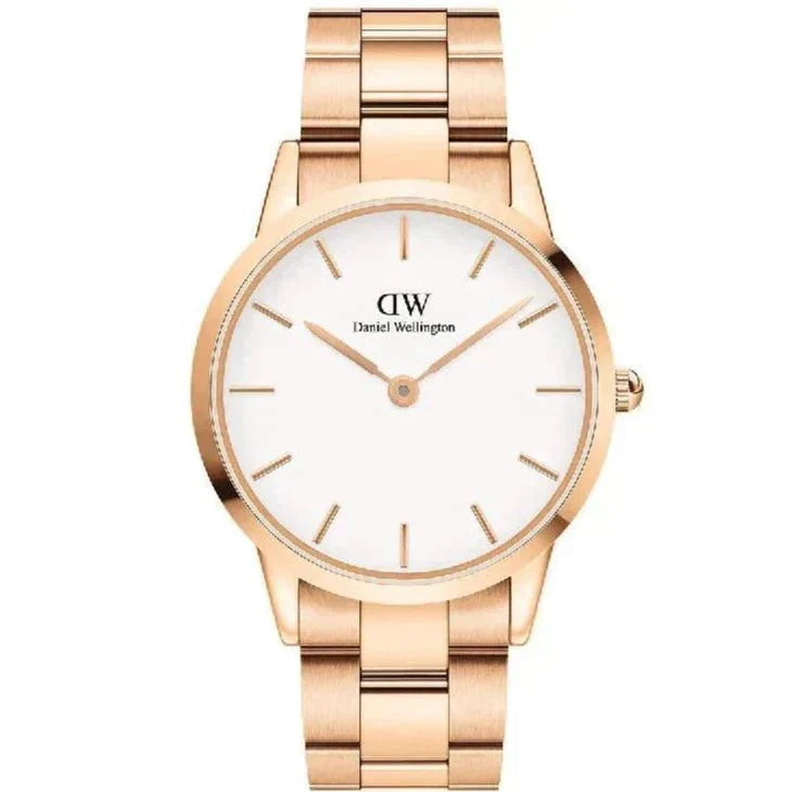 Daniel Wellington Iconic Link Mens Rose Gold Watch Dw00100343 -korean beauty