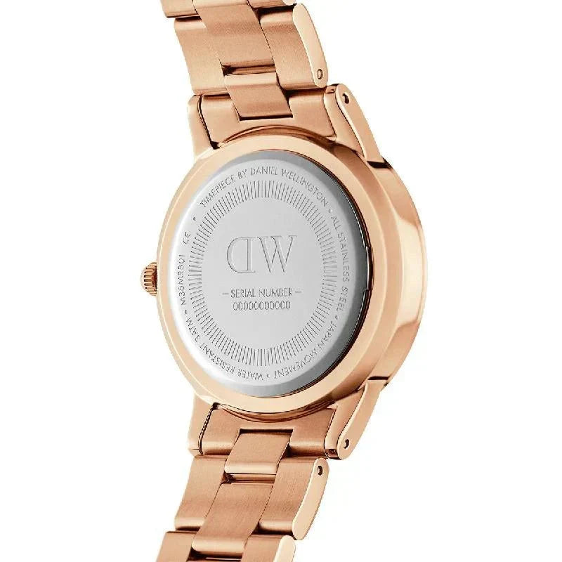 Daniel Wellington Iconic Link Mens Rose Gold Watch Dw00100343 -korean beauty