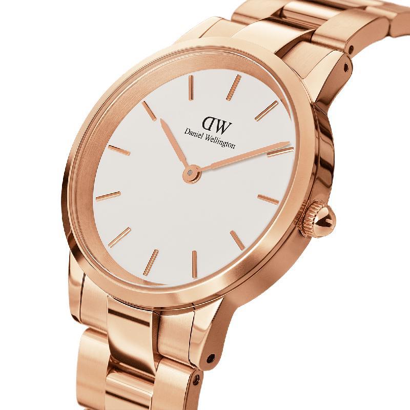 Daniel Wellington Iconic Link Mens Rose Gold Watch Dw00100343 -korean beauty