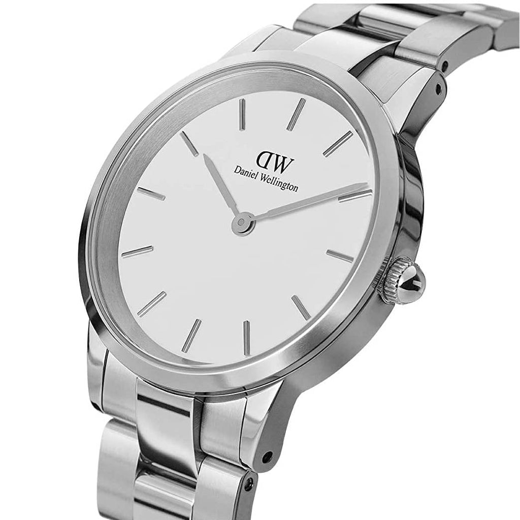 Daniel Wellington Iconic Link Unisex Silver Watch Dw00100203 -korean beauty