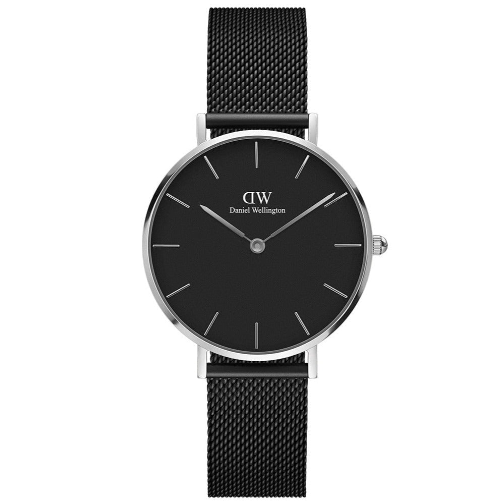 Daniel Wellington Petite Ashfield Ladies Black Watch Dw00600202 -korean beauty
