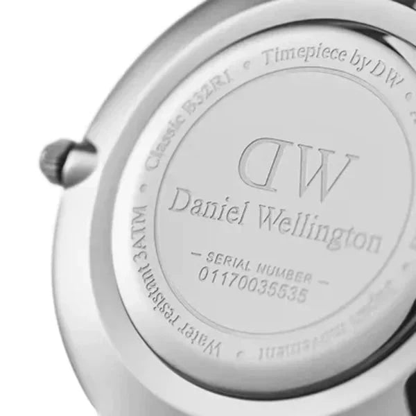 Daniel Wellington Petite Ashfield Ladies Black Watch Dw00600202 -korean beauty