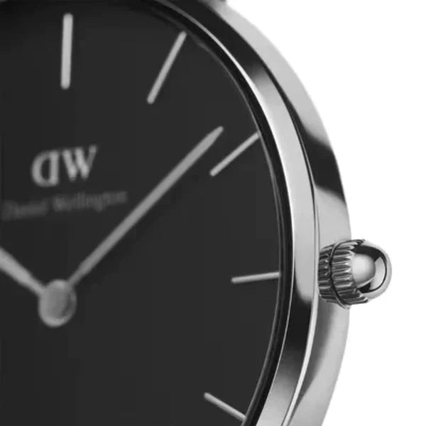 Daniel Wellington Petite Ashfield Ladies Black Watch Dw00600202 -korean beauty