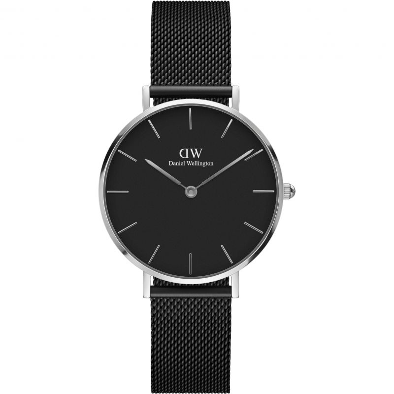 Daniel Wellington Petite Ashfield Ladies Silver Watch Dw00100202 -korean beauty