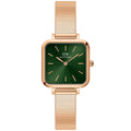 Daniel Wellington Quadro Studio Ladies Rose Gold Watch Dw00100519 -korean beauty