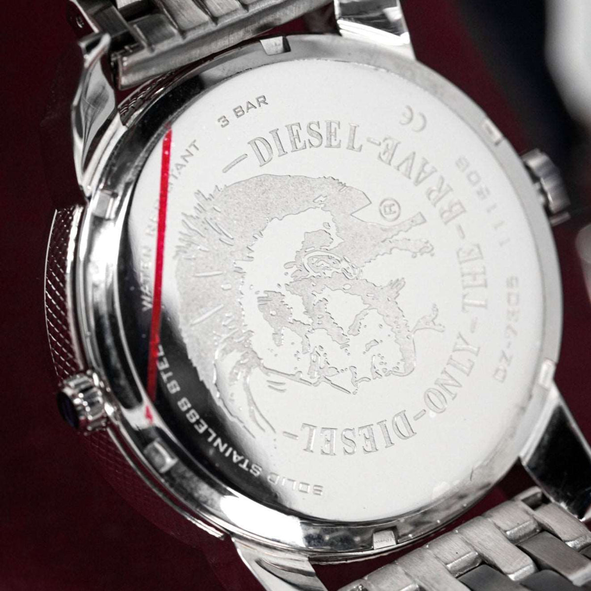 Diesel Dz7305 Men S Mini Daddy Silver Watch -korean beauty