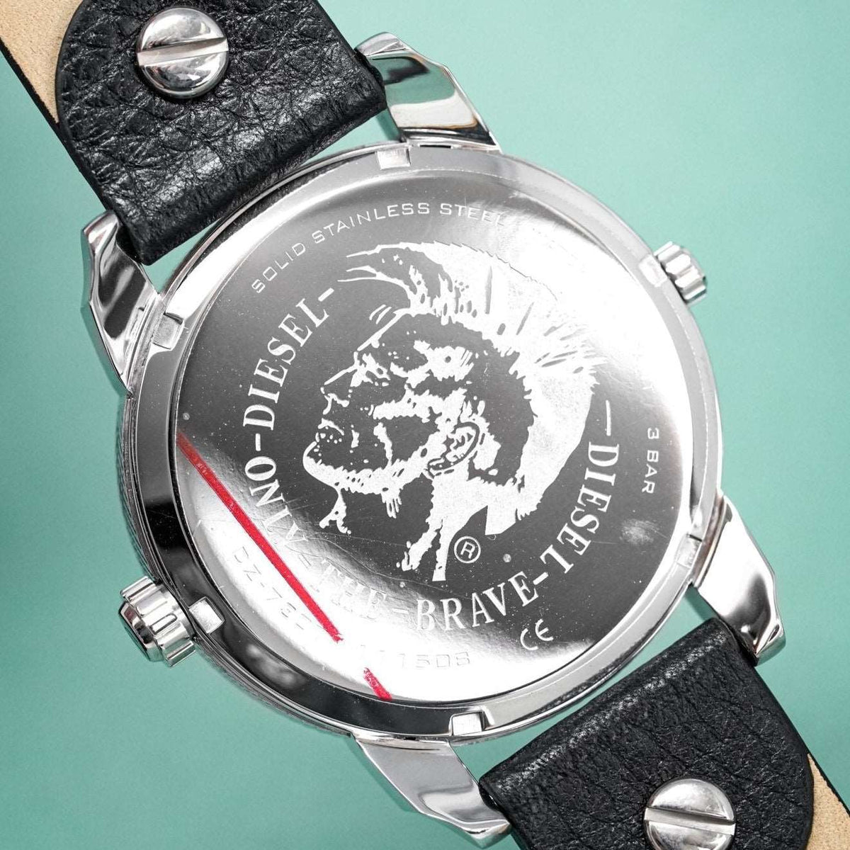 Diesel Dz7307 Men S Mini Daddy Silver Black Watch -korean beauty
