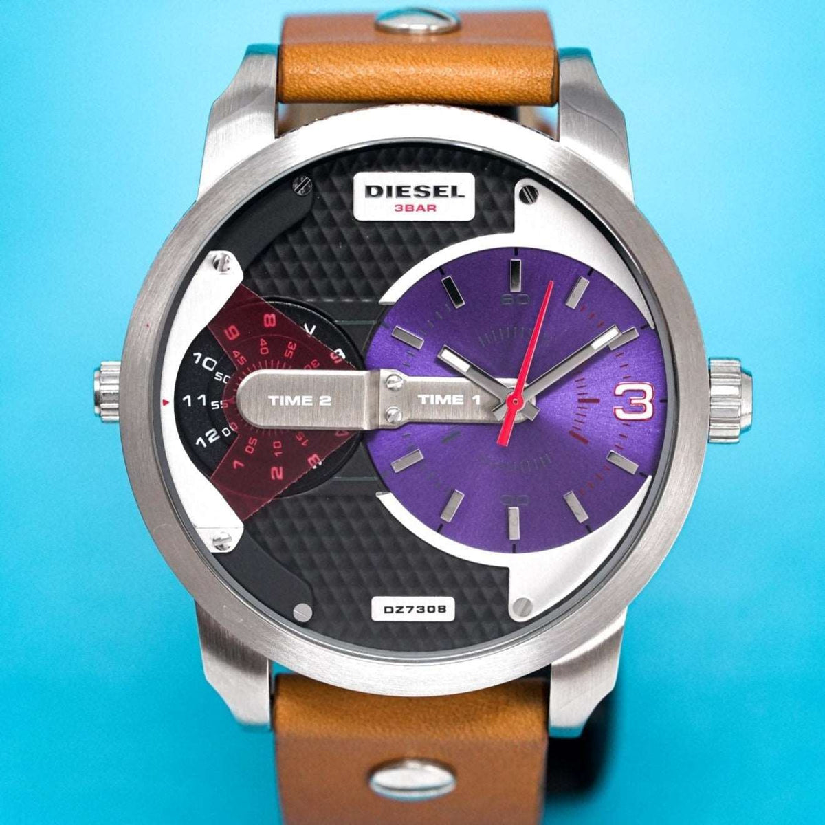 Diesel Dz7308 Men S Mini Daddy Blue Watch -korean beauty