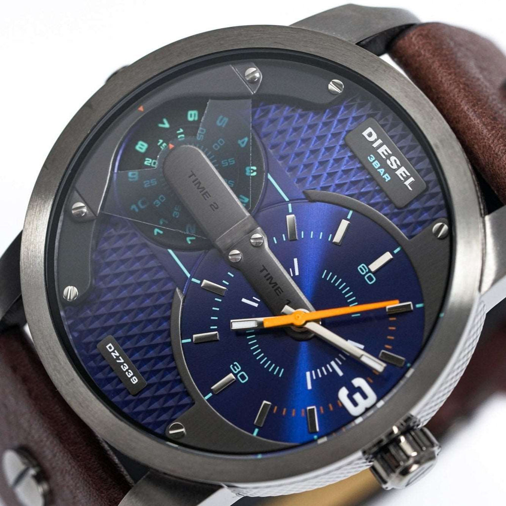 Diesel Dz7339 Men S Mini Daddy Gun Metal Watch -korean beauty