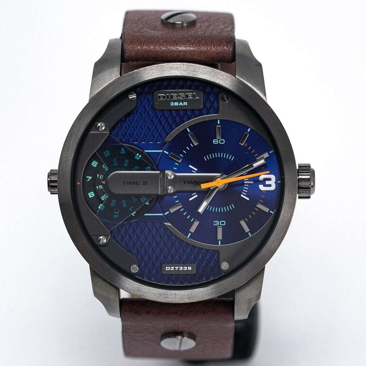 Diesel Dz7339 Men S Mini Daddy Gun Metal Watch -korean beauty