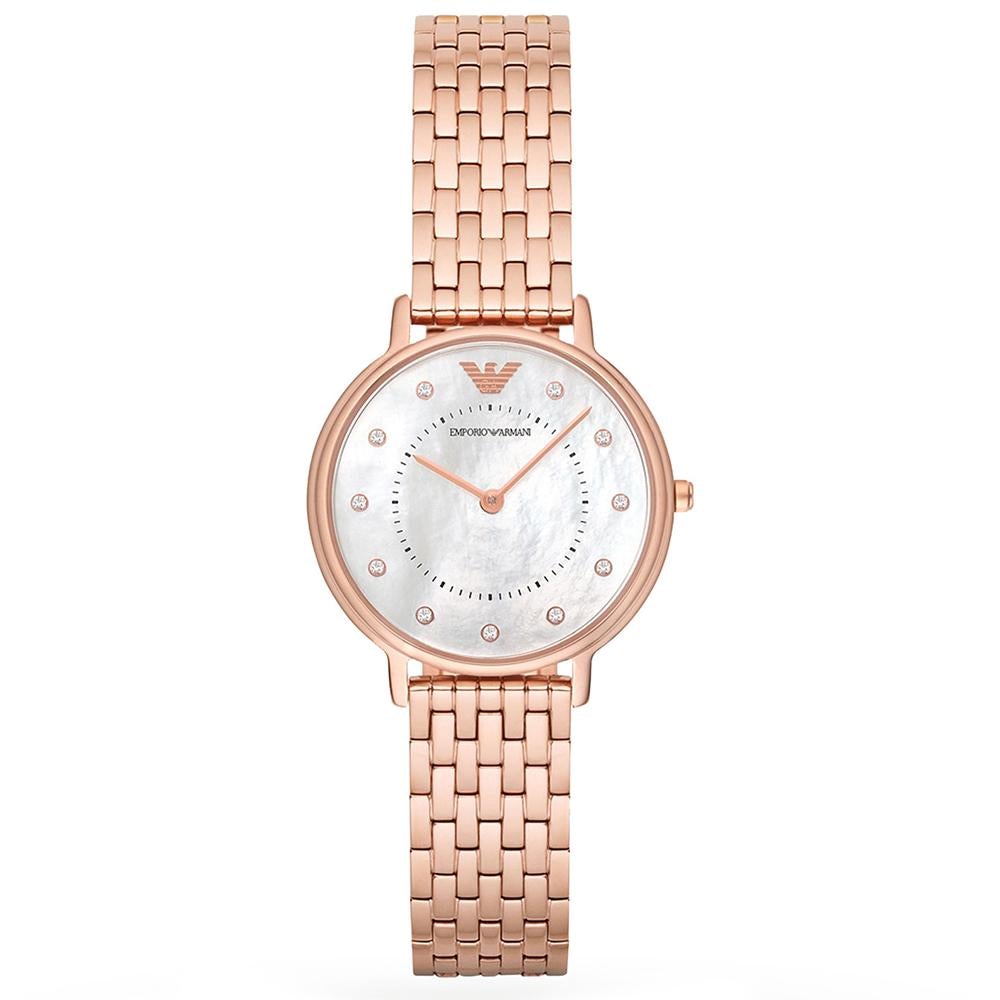 Emporio Armani Ar11006 Ladies Rose Gold Watch -korean beauty