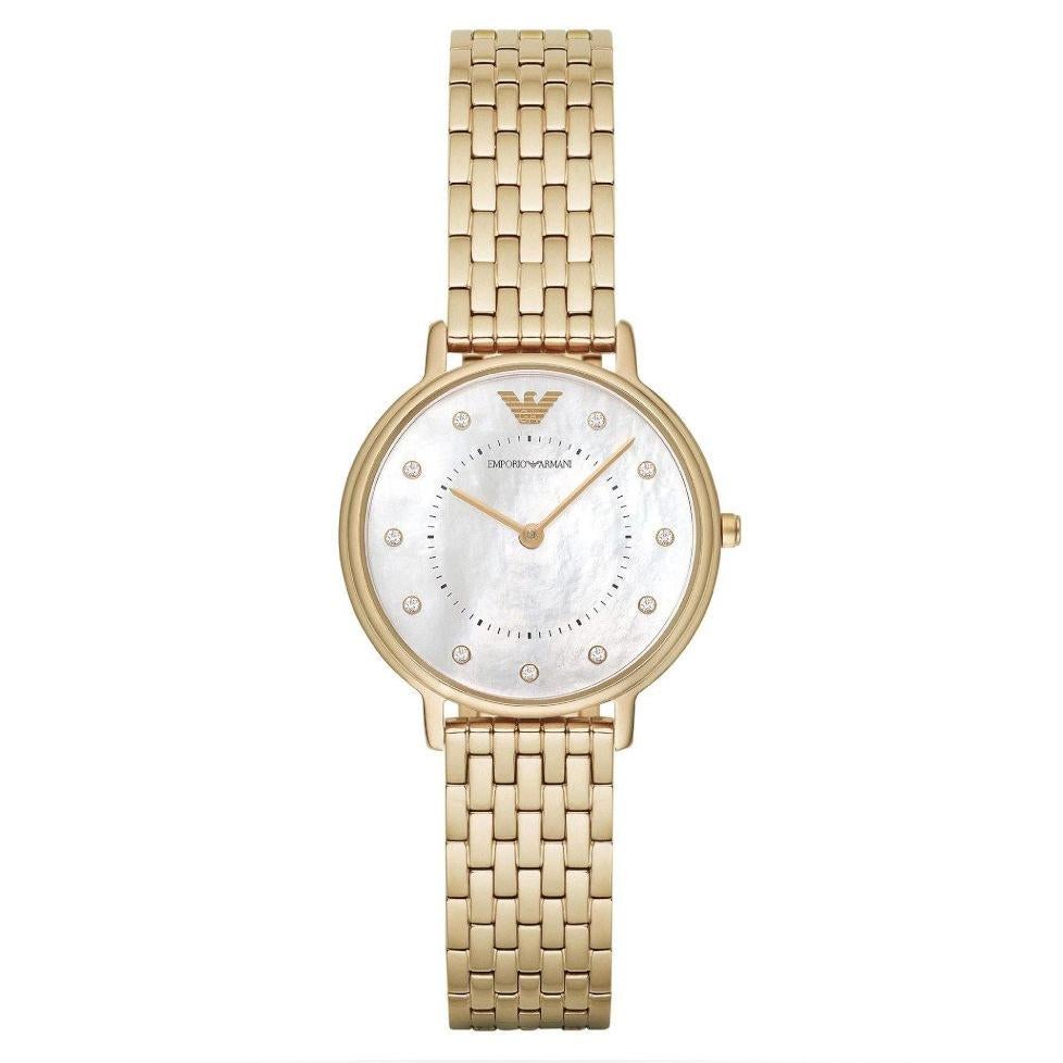 Emporio Armani Ar11007 Ladies Gold Watch -korean beauty